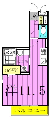 メルヴェーユ花水木１ 間取り図