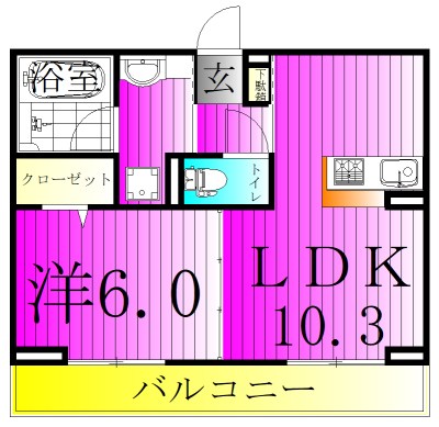 ヌーベルレジデンス 202号室 間取り