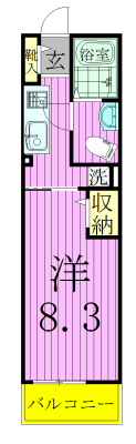 グレイスカレント２ 間取り図
