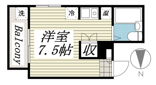 ジュネパレス柏第23 203号室 間取り