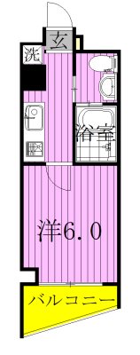 TRUTH　CHARME 501号室 間取り