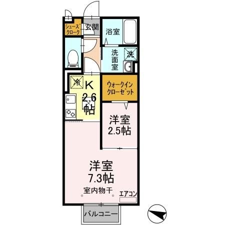 ステラコートⅡ 105号室 間取り
