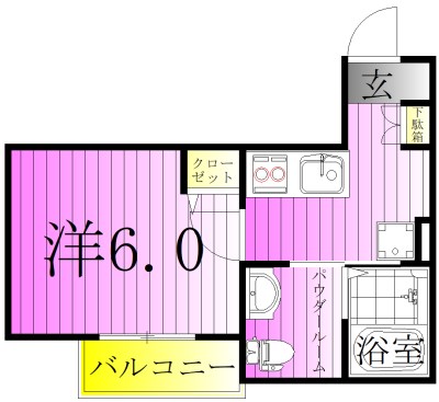 ウエストガーデン南花畑 間取り図