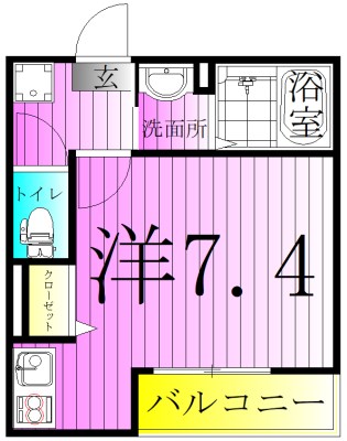 ウエストガーデン南花畑 間取り図