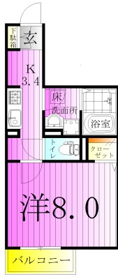 T&amp;amp;P　TAKENOTSUKA 間取り図