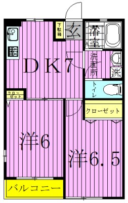 サンパティーク西綾瀬  間取り図