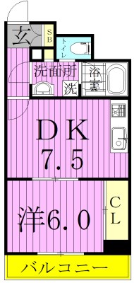 KAMEI.BLD 305号室 間取り