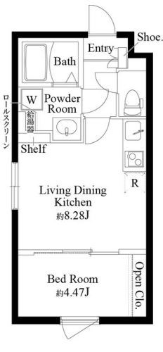 CASA PIAZZA北千住 間取り図