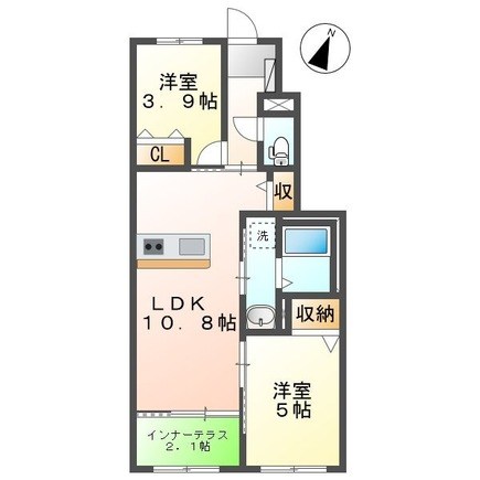 le bois ～ルボワ～ 105号室 間取り