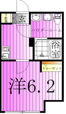 フローライト北千住 間取り図