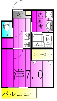 ジーメゾン我孫子ボヌール 202号室 間取り