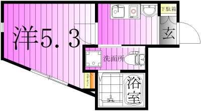 フローライト北千住 間取り図