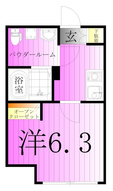 フローライト北千住 間取り図