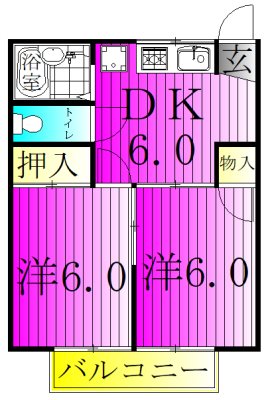 コーポヤブサキ  間取り図