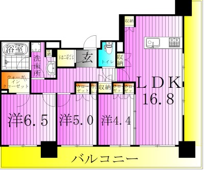 アトラス北千住 間取り図