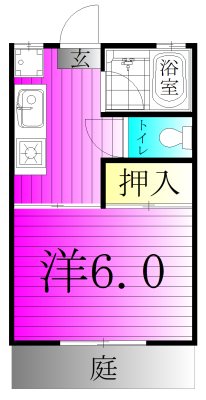 おおたかの森アパート 103号室 間取り