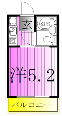 シャトル五反野 間取り図