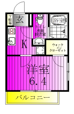 松戸Base 303号室 間取り