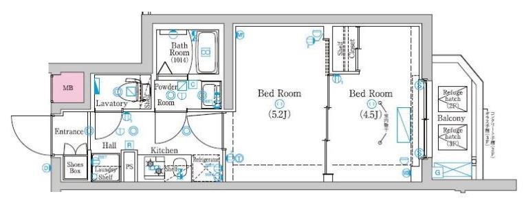 Mind　Umejima 間取り図