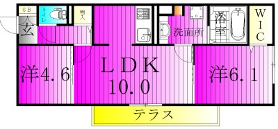 リコリス 303号室 間取り