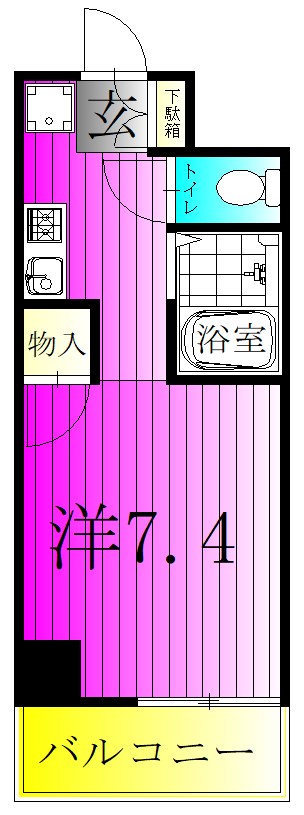 ラグジュアリーガーデン東松戸 606号室 間取り