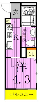メルディア北綾瀬2 間取り図