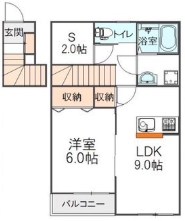 プランタン並木 201号室 間取り