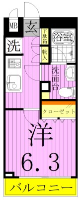 セジョリ北千住 間取り図