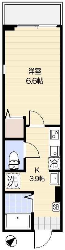 エクセラン松戸 101号室 間取り