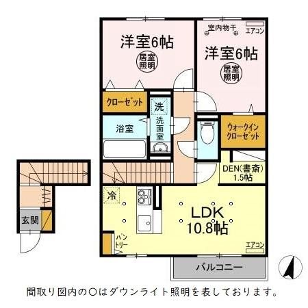 アセット　K 202号室 間取り