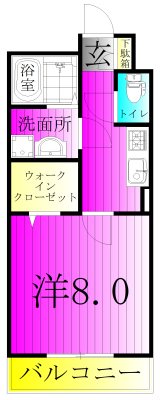 FOREST WIND～フォレスト　ウィンド～ 310号室 間取り