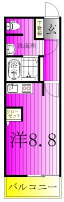 Sky Hill 105号室 間取り