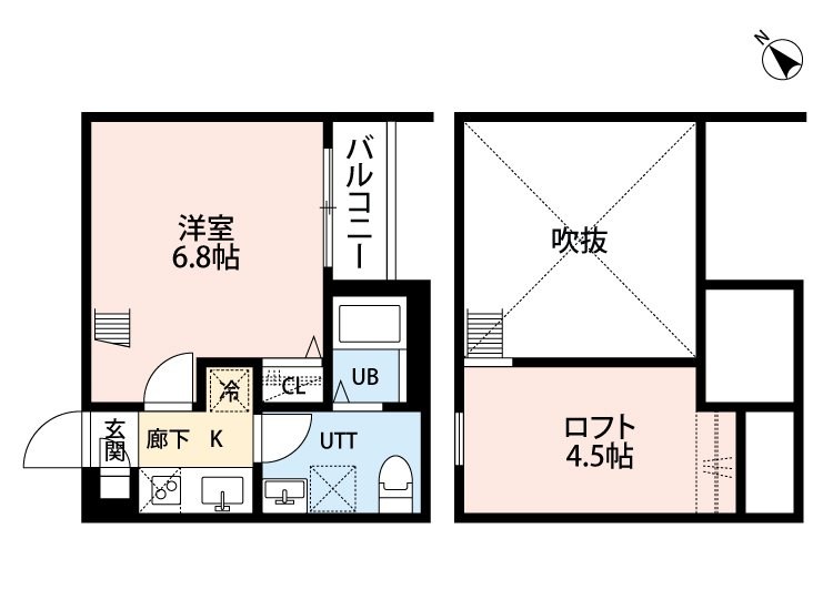 サクラパレス 203号室 間取り