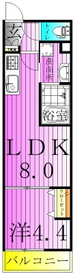 Jブラン竹ノ塚 間取り図
