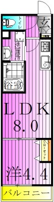 Jブラン竹ノ塚 間取り図