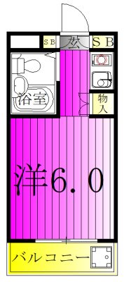 ジュネパレス柏第28 402号室 間取り