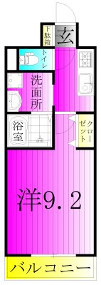 エスペランサＭ 203号室 間取り