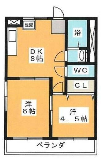 トキワハイツ 106号室 間取り