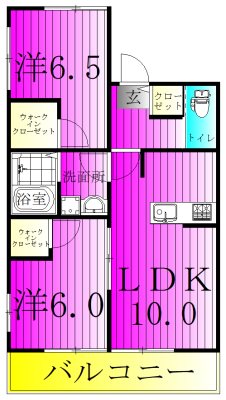 ハイセンチュリー 201号室 間取り