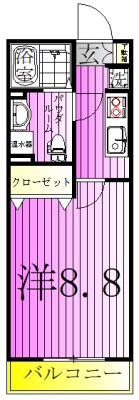 COCOCUBE北千住　TERRACE 間取り図