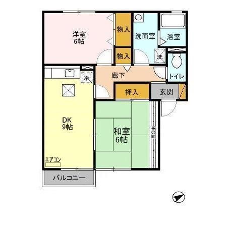 プラムヴィラ 103号室 間取り
