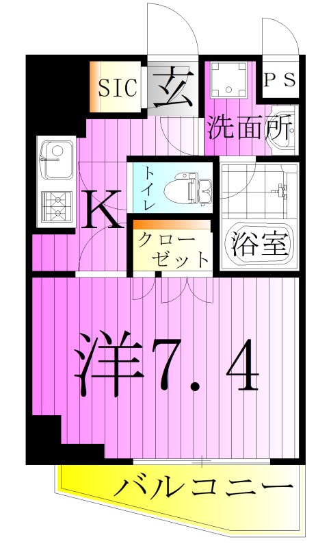 COCO-CHILL KAMEARI 間取り図