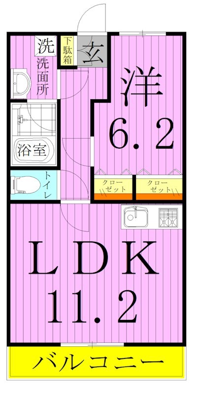NEOグレイス綾瀬 間取り図