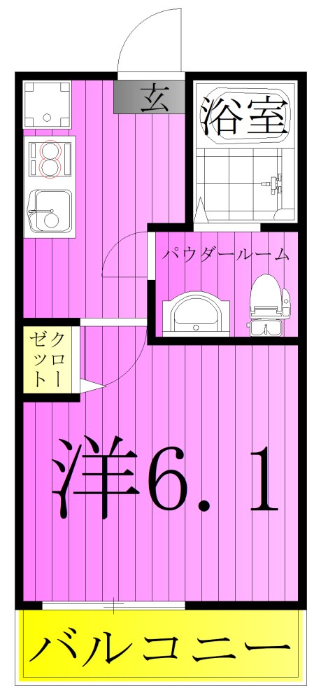 ウエストコート六町 間取り図