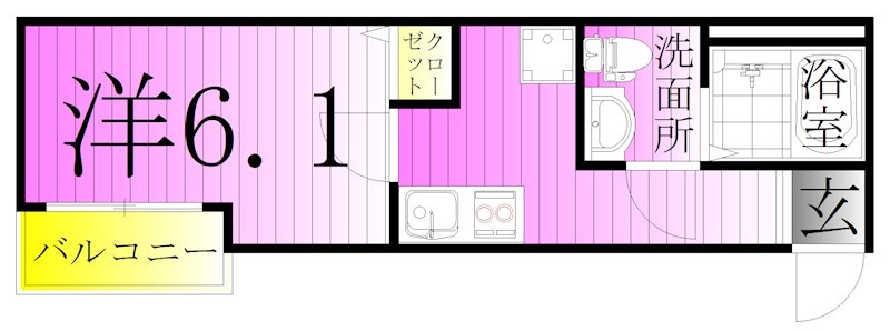 ウエストコート六町 間取り図
