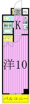 クレストガーデン野田 102号室 間取り