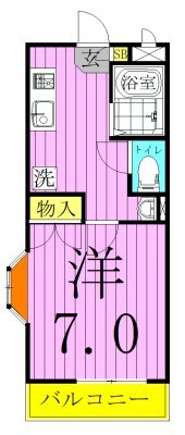 プレジールS  間取り図