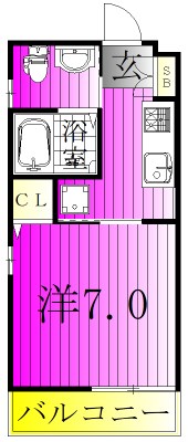 柏の葉Villege 102号室 間取り