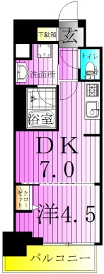 クラリティア綾瀬 間取り図