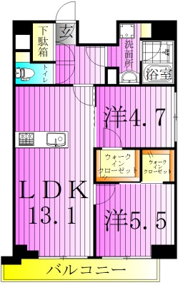 クラリティア綾瀬 間取り図